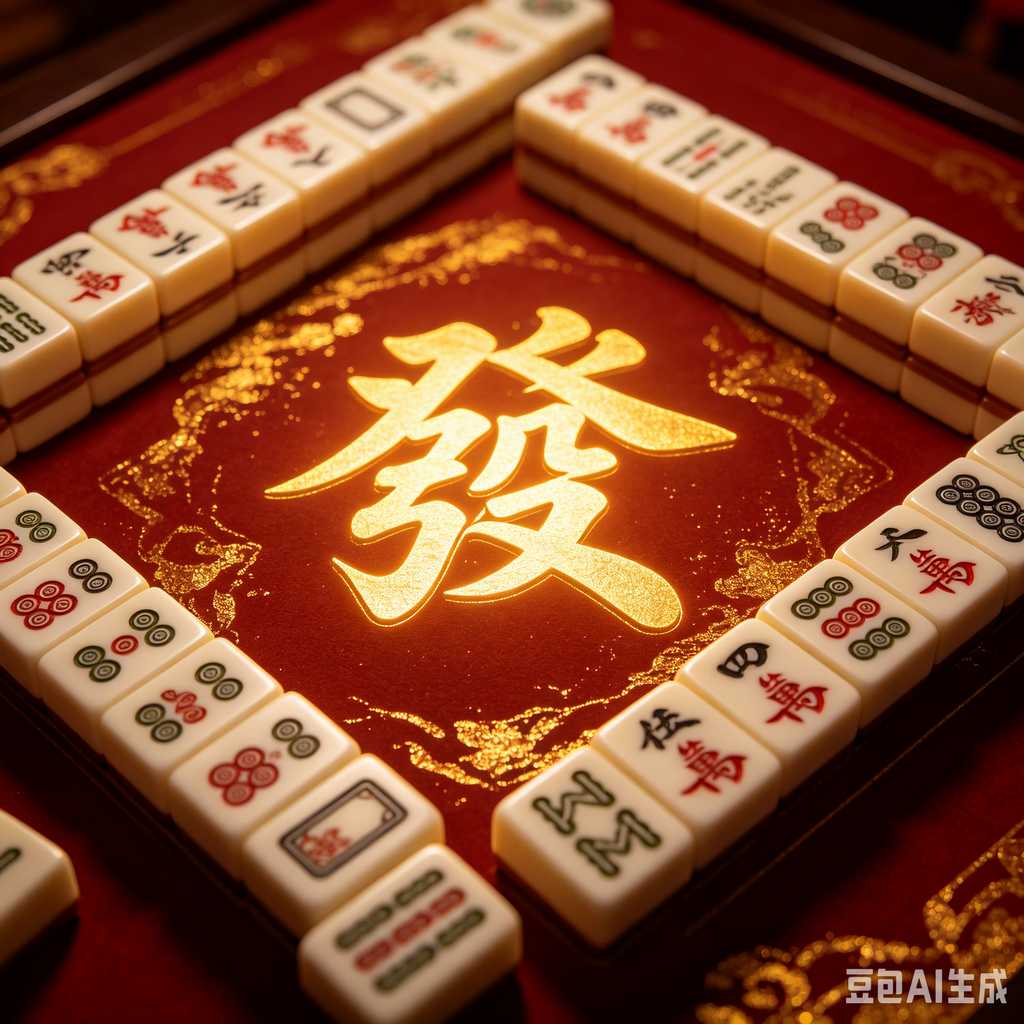 retro text mahjong tiles