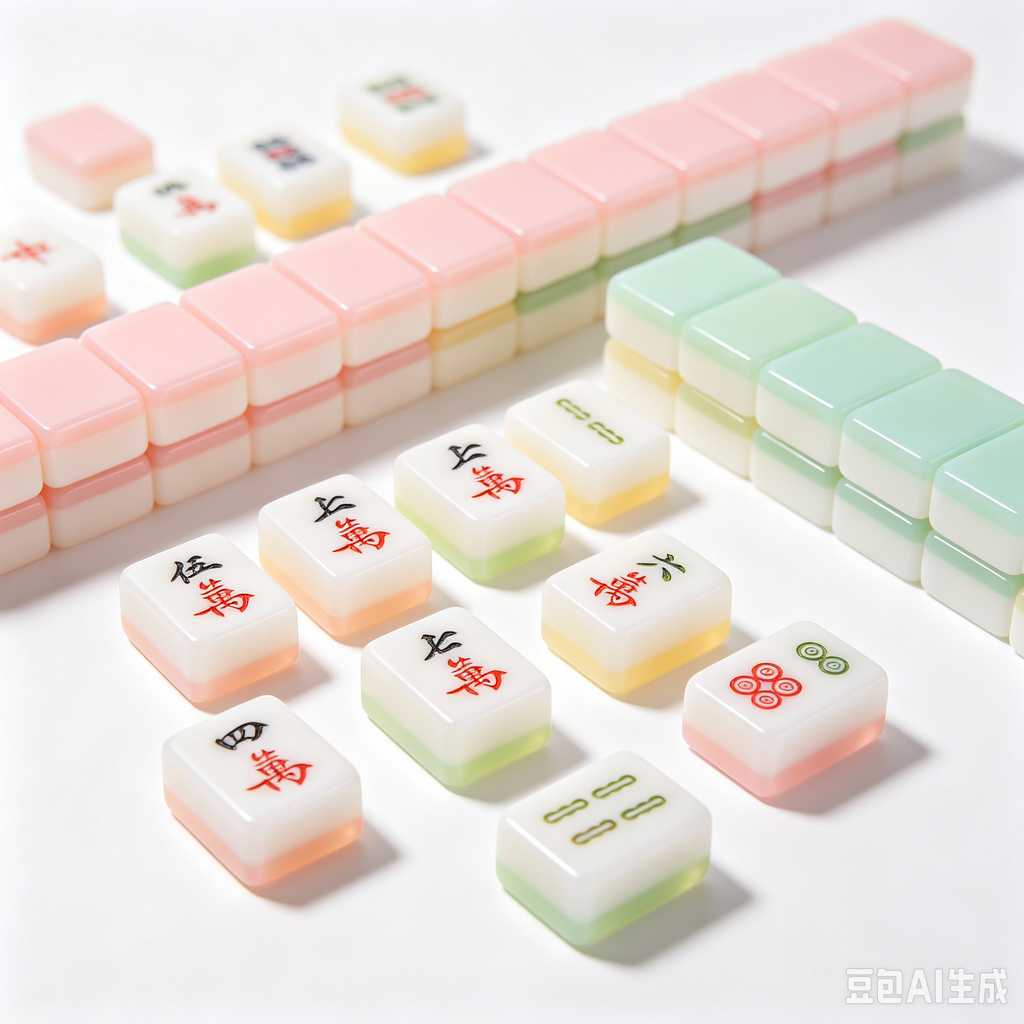 mini mahjong tiles keychain