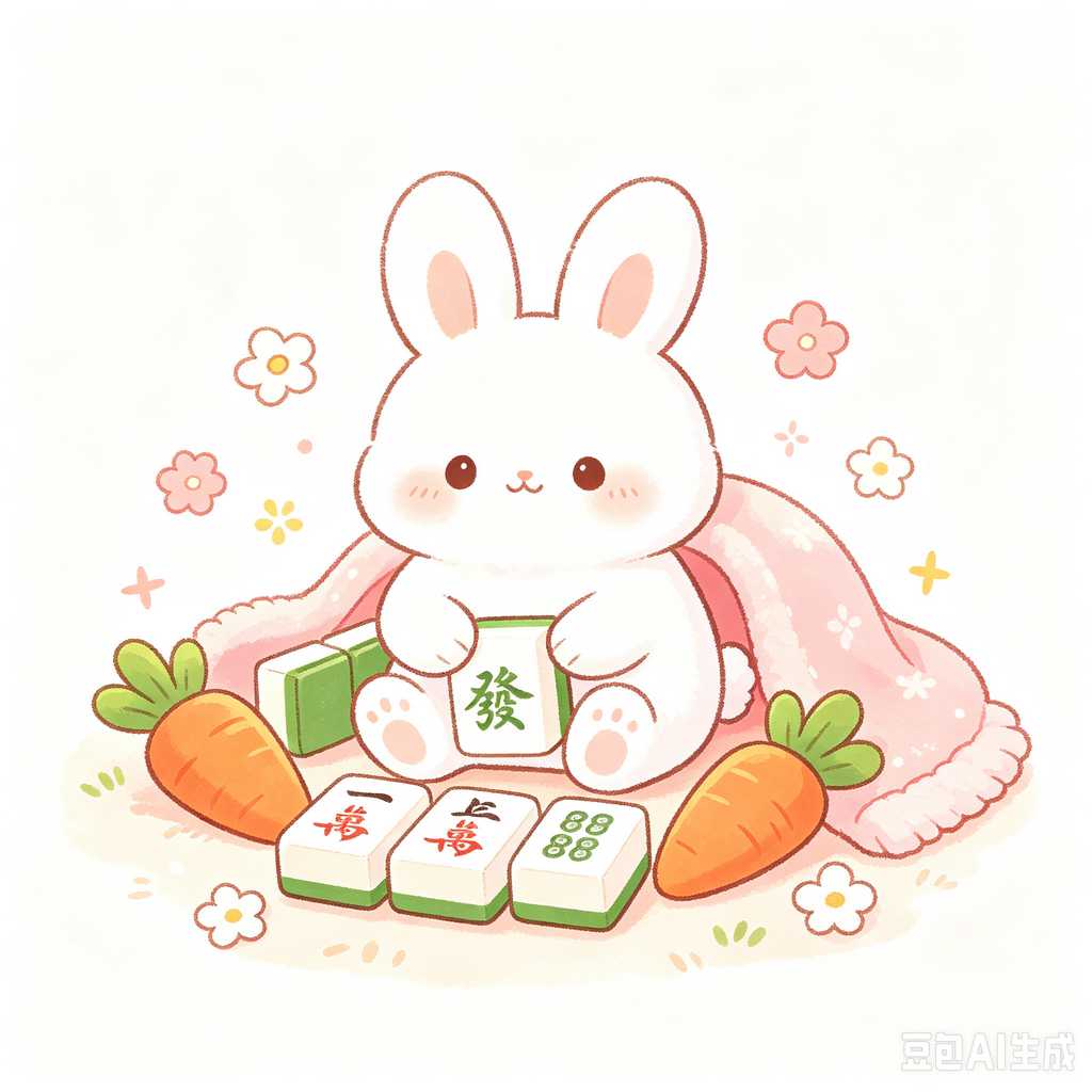 retro text mahjong tiles